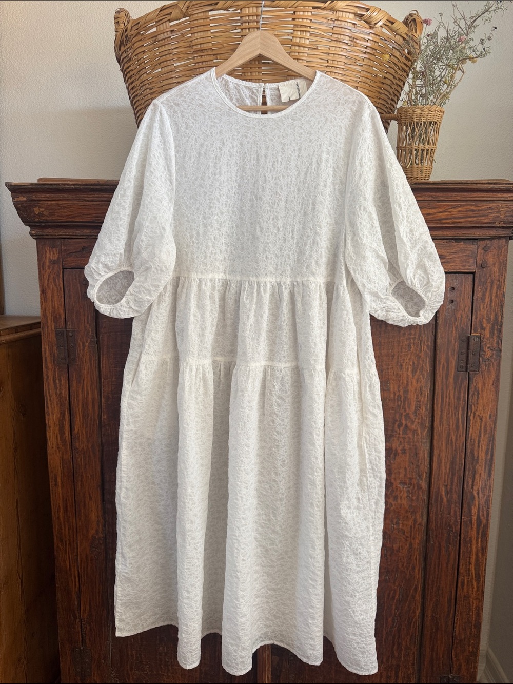 Intentionally Blank Collin Dress from Garmentory Free Size cotton Tiered Dress - Picture 9 of 14